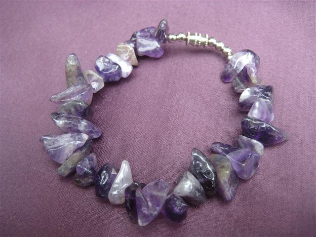 Amethyst Bracelet protection, purification, divine connection, release of addictions 2262